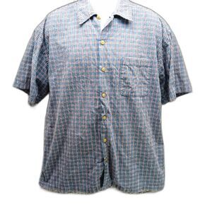 U.S. Expedition U.S.E. Men's XL Casual Button Down Shirt. Striped. Short Sleeve.